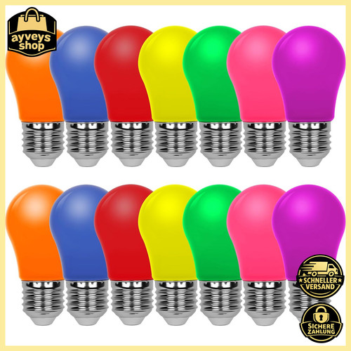 Led glühbirnen e27 bunte - glühbirnen, 2w