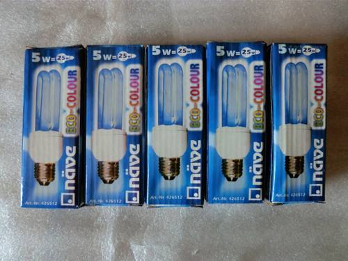 Näve energiesparlampen 5w - 5x,