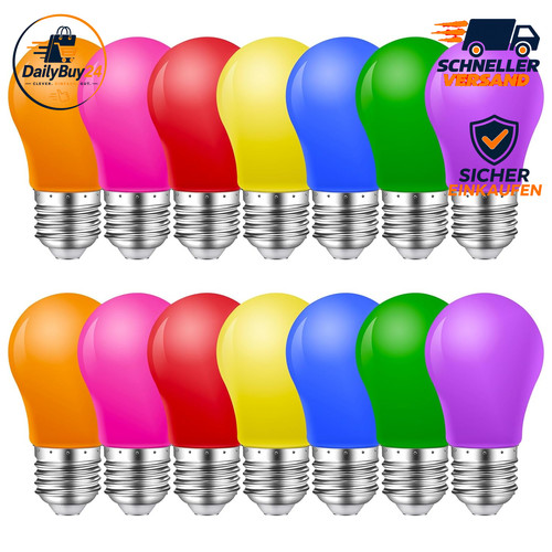 Bunte glühbirnen e27 led - bunte,