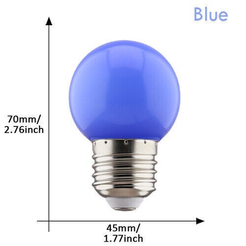 10x e27 farbige led - 10x,