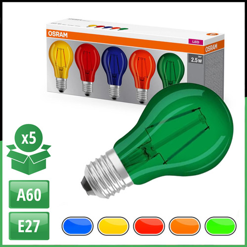 Osram e27 a60 farbige led - a60,