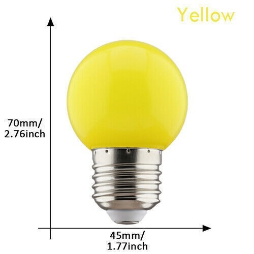 20x set farbige led e27 - 20x, 3w